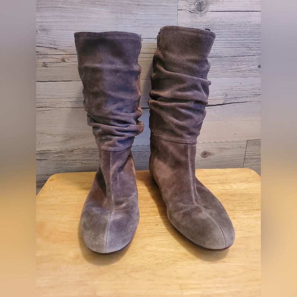 Prada Suede mid calf boots